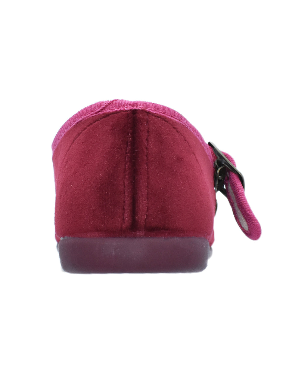 Zapato Niña/ Mercedes Hebilla/ Rojo -Tokolate