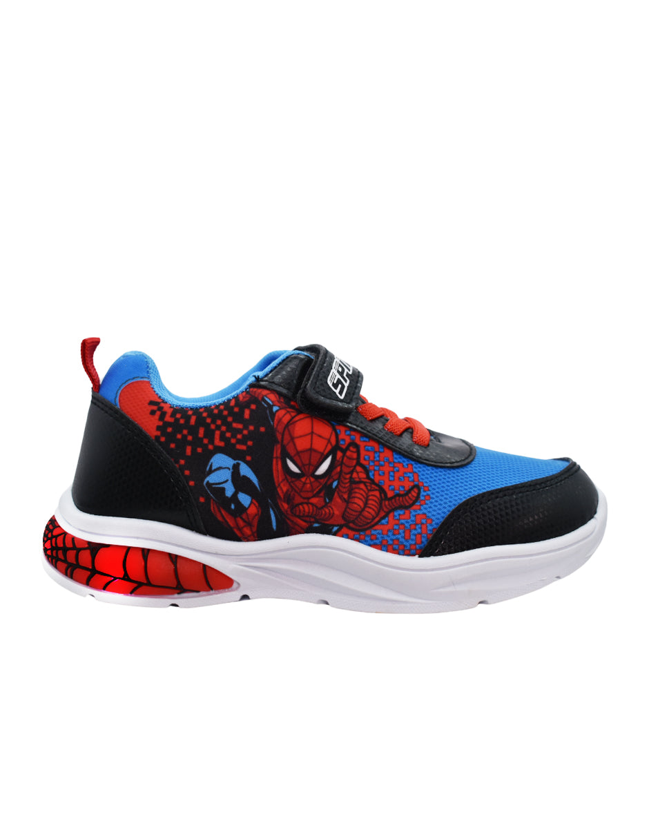 Tenis Niño Spider-Man con Luces LED y Velcro Ajustable - GEORGIE BOY