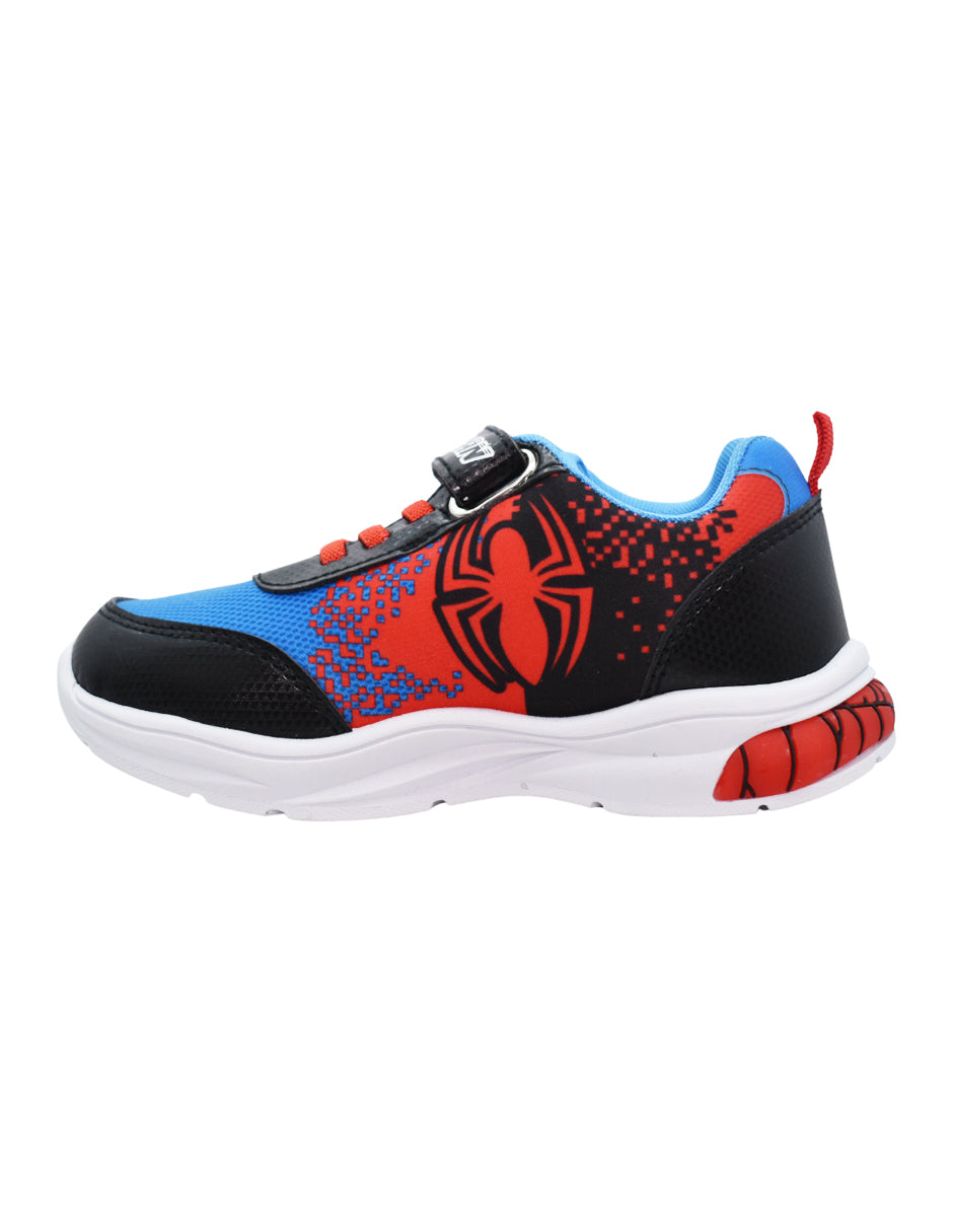 Tenis Niño Spider-Man con Luces LED y Velcro Ajustable - GEORGIE BOY