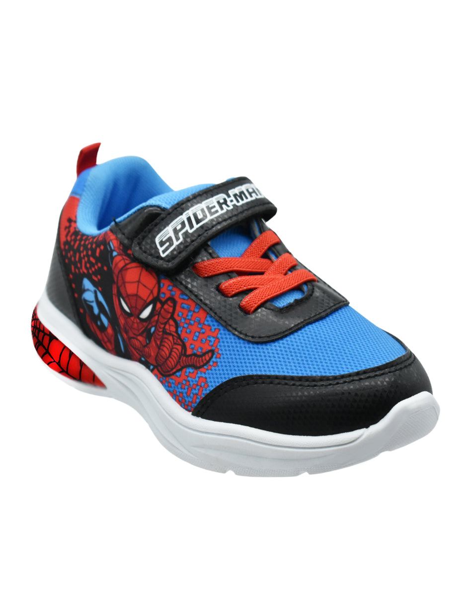 Tenis Niño Spider-Man con Luces LED y Velcro Ajustable - GEORGIE BOY