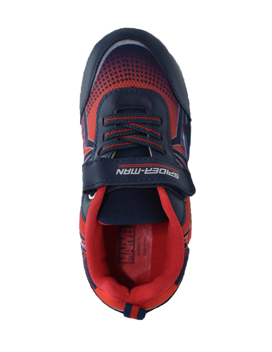 Tenis Niño Spider-Man con Luces LED y Velcro- GEORGIE BOY