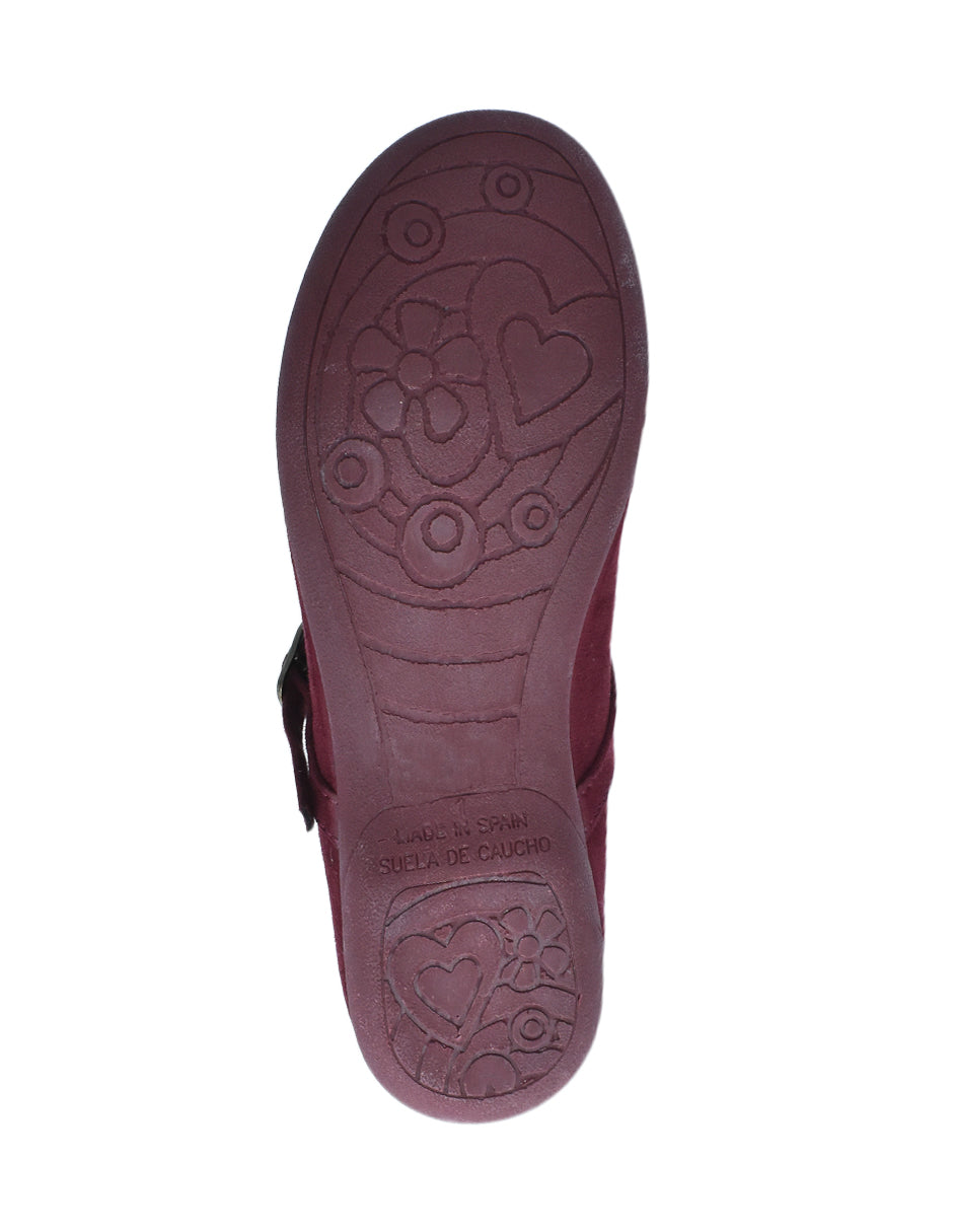 Zapato Niña/Salon Hebilla/Serr Rojo -Pekis