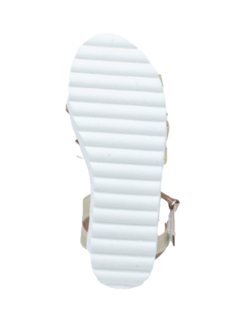 Sandalia Niña Tiras Doradas con Glitter Ajuste Seguro -GEORGIE BOY