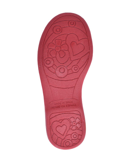 Zapato Niña/Salón Velcro/Terci Rojo -Pekis