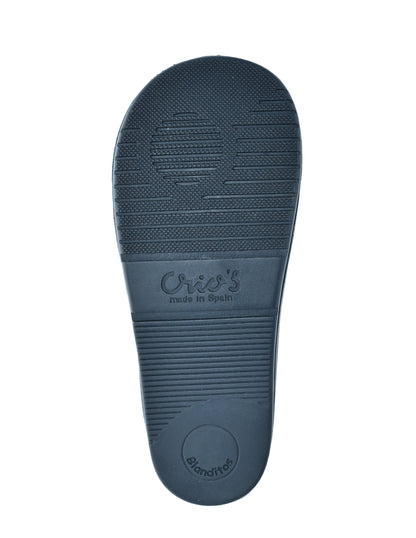 Zapato Barefoot Unisex Basico Dos Velcros Azul -Blanditos