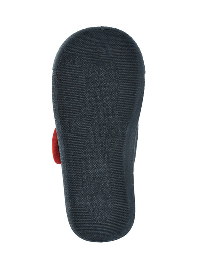Pantufla Georgie Boy Rojo Negro Diseño Spiderman con Luces para Niño