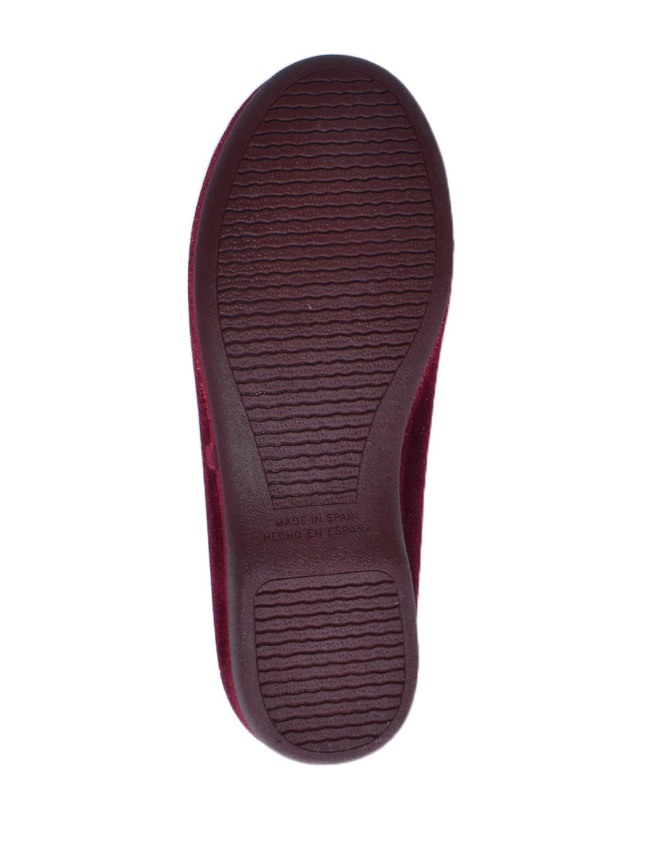 Zapato Niña/Balerina Resorte C Rojo -Tokolate