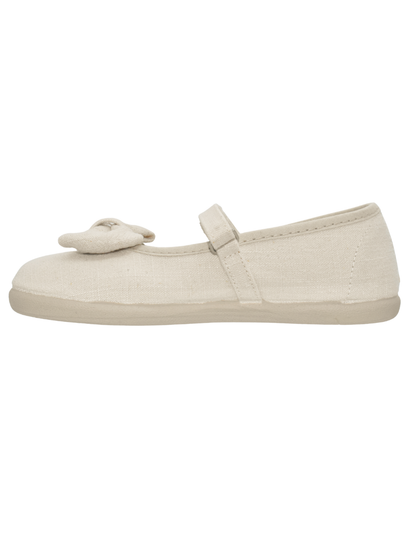 Merceditas Pekis Beige con Moño para Niña