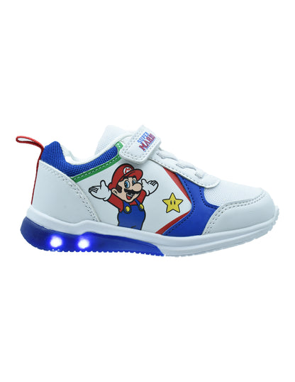 Tenis Niño Super Mario con Agujeta Elástica y Luces LED- GEORGIE BOY