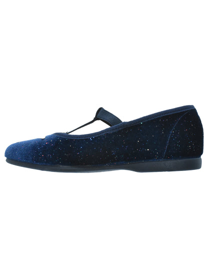 Zapato Niña/Resorte Estrella/V Azul -Pekis