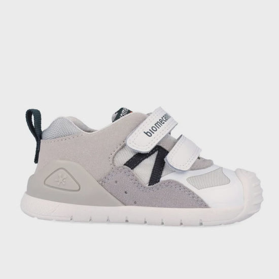 Zapato Biomecanics Blanco con Dos Velcros V para Bebé