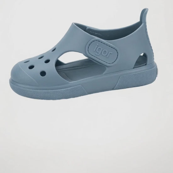 Sandalia Igor Sport Con Velcro Océano para Niño