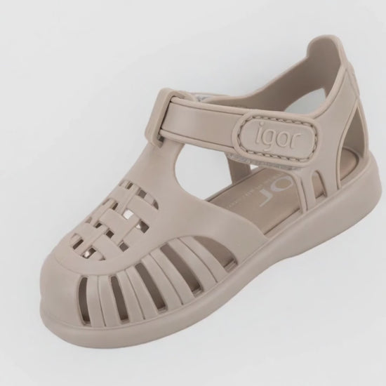 Sandalia Igor Croco Con Velcro Matchas para Niño