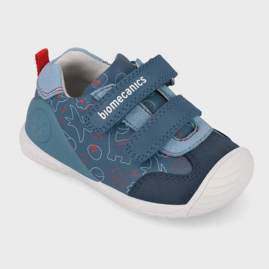 Zapato Biomecanics Petrol Dinosaurios para Bebé
