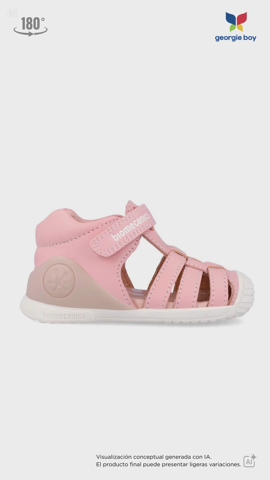 Sandalia Biomecanics  Rosa para Bebe