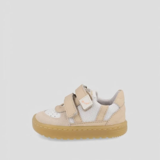 Zapato Barefoot Blanditos Suela Liga Beige para Niña