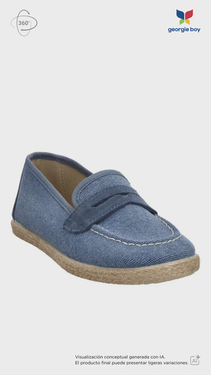 Mocasines Tokolate con Antifaz Jeans para Niño