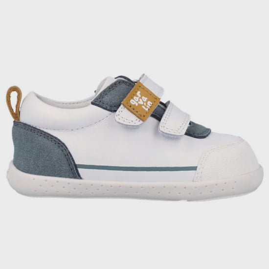 Zapato Barefoot Garvalin Dos Velcros Rosas para Niña