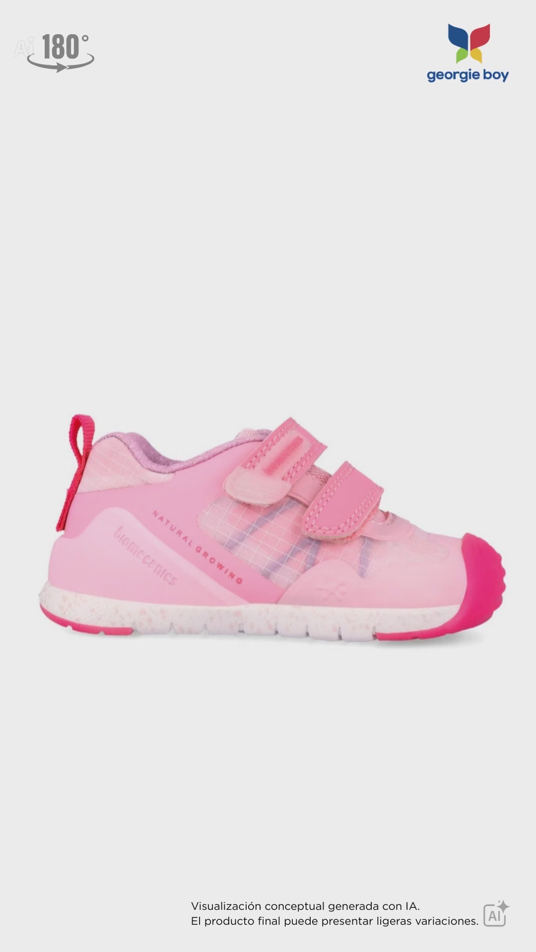 Zapato Sport Biomecanics Rosa de Rejilla para Bebé