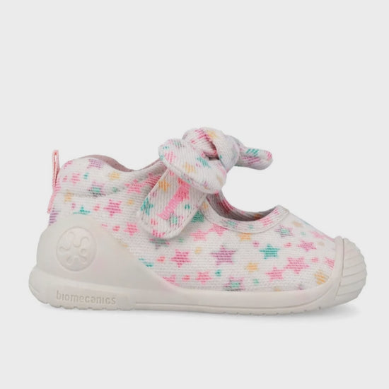 Zapato Biomecanics Blanco Estampada de Mercedes para Bebé
