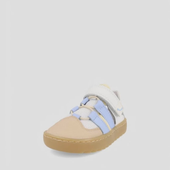 Sandalia Barefoot Blanditos Con Velcro Blancos para Bebé (Unisex)