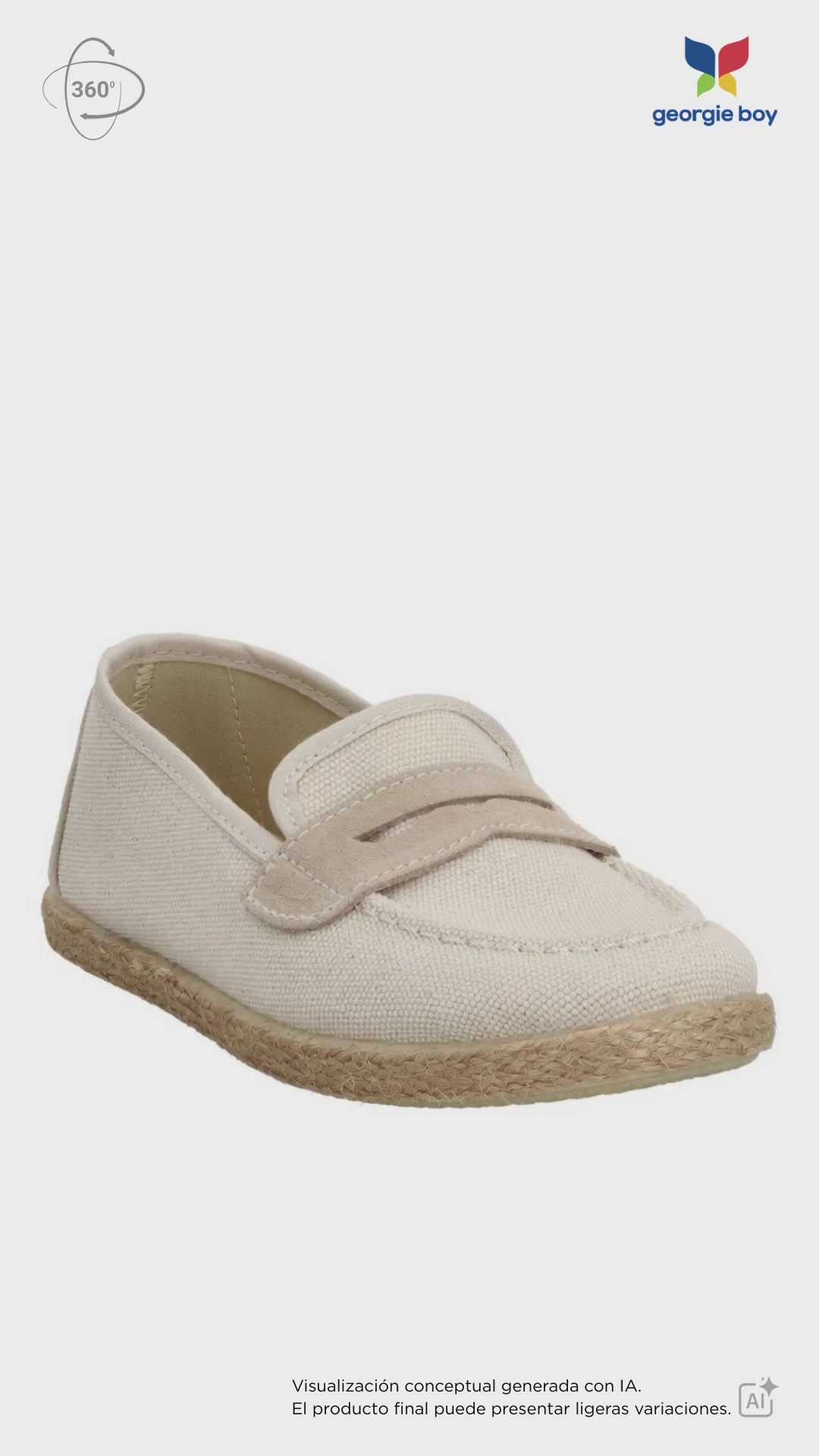 Mocasines Tokolate con Antifaz Crudo para Niño