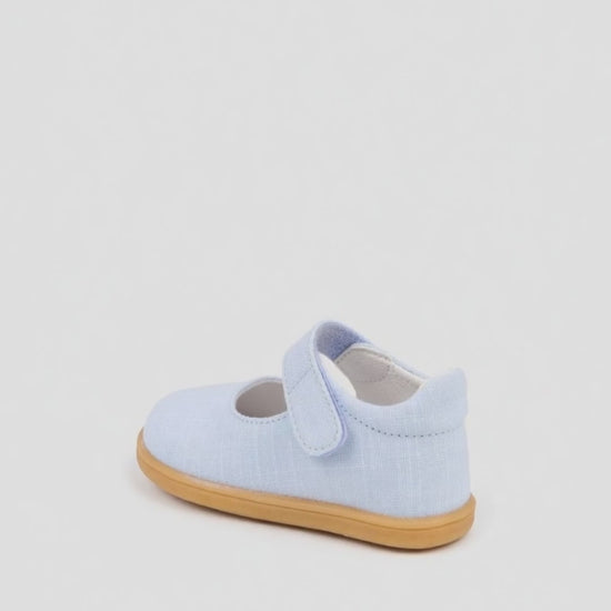 Zapato Barefoot Blanditos MJ Con Velcro Azules para Bebé