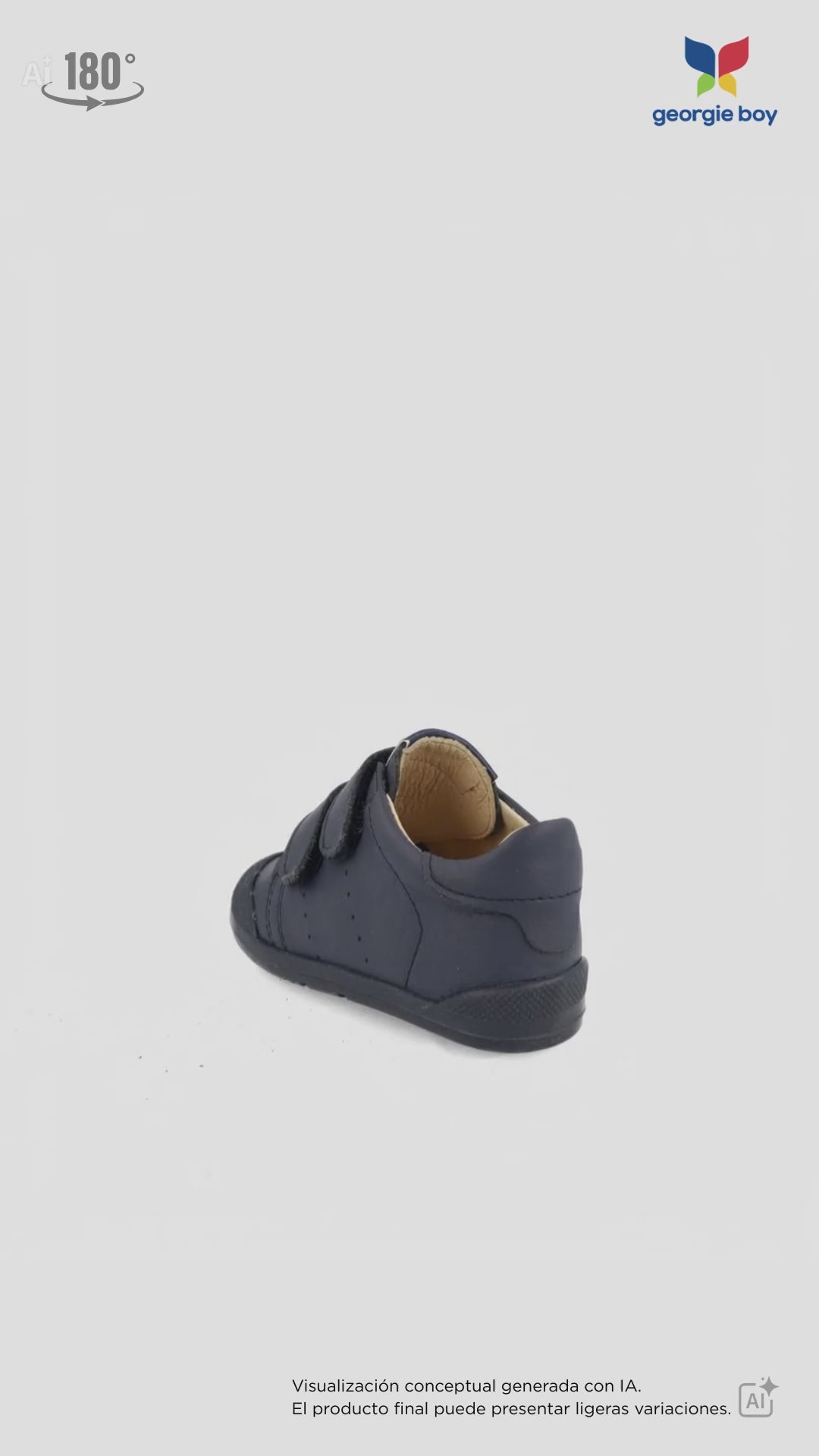 Zapato Barefoot Blanditos Dos Velcros Marino para Niño
