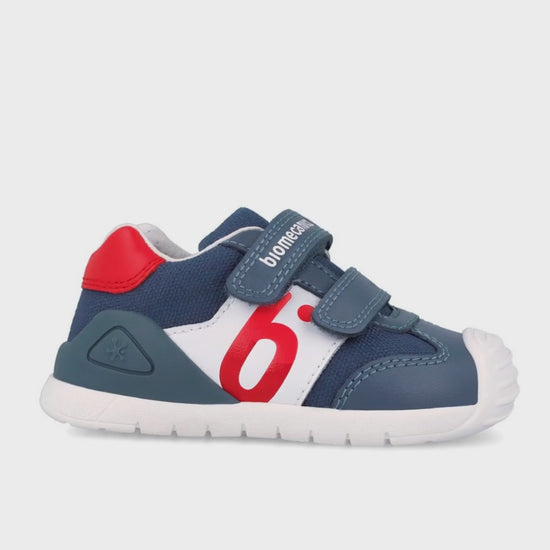 Zapato Biomecanics Petrol con Dos Velcros B para Bebé