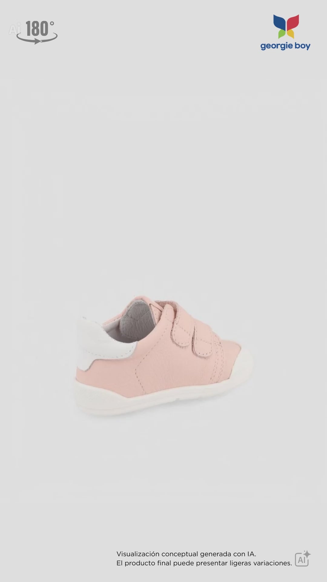 Zapato Barefoot Blanditos Dos Velcros Rosas para Niña