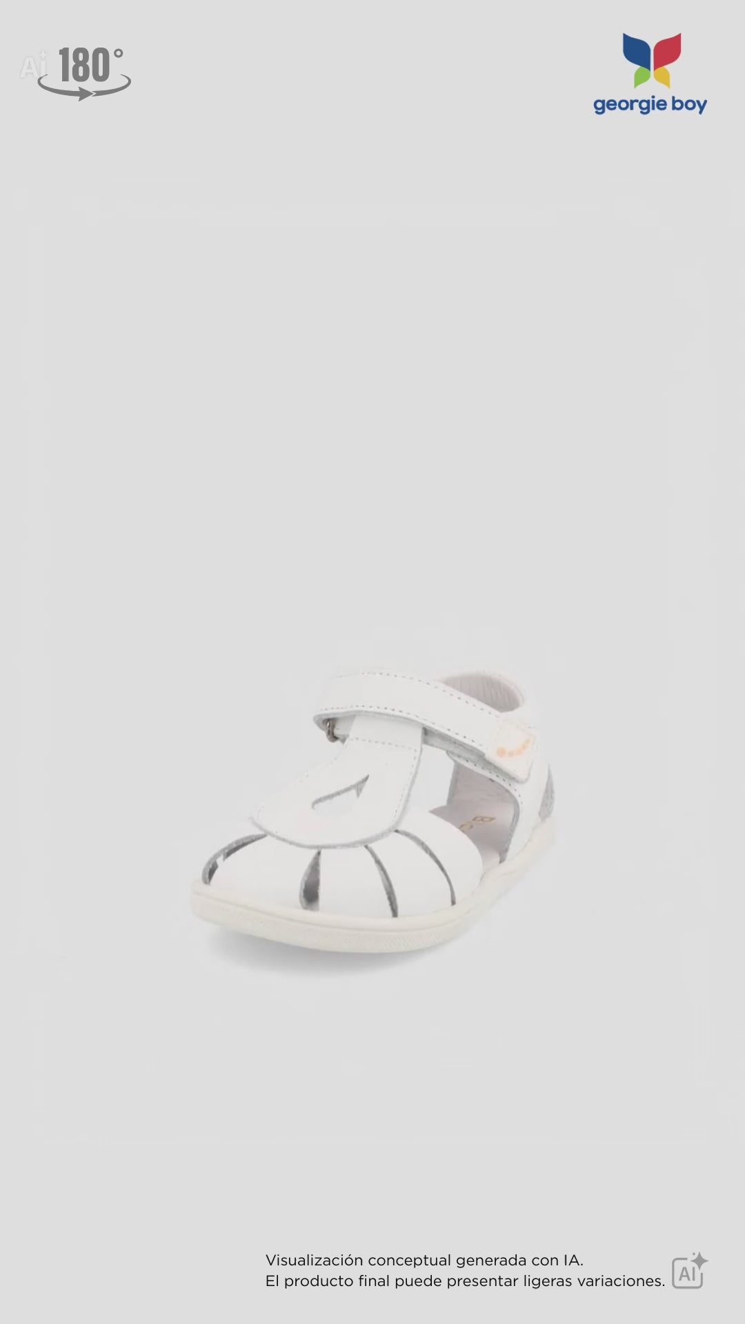 Sandalia Barefoot Blanditos Tiras Blancos para Bebé (Unisex)